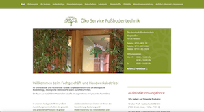 Homepage Öko Service Fußbodentechnik